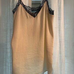 Little Moon x Aritzia Ivory Camisole with Black Lace